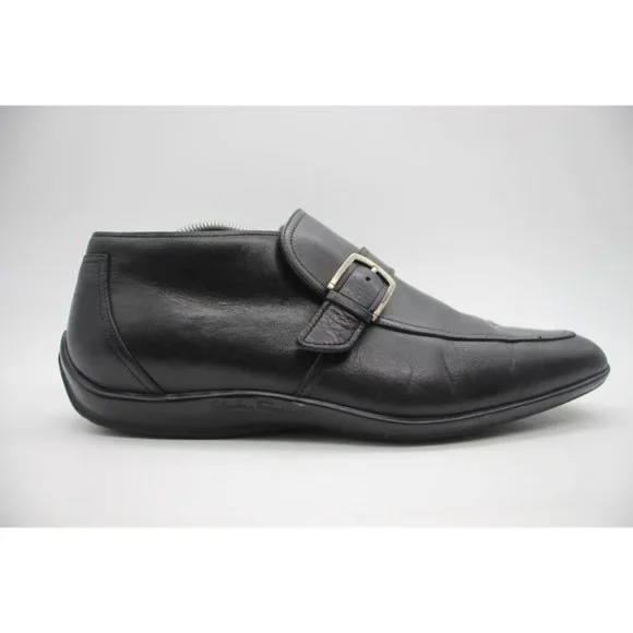 Salvatore Ferragamo Black Leather Slip-On Loafers, 9 EE Salvatore Ferragamo Black Leather Loafers Men main image 2